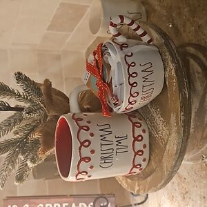 Rae Dunn Candy Cane Measuring Cups and Mug